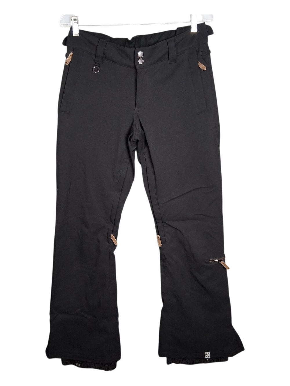 ROXY Torah Bright Snow Pants Womens Medium M Black 10K Slim Fit Insulated Ski